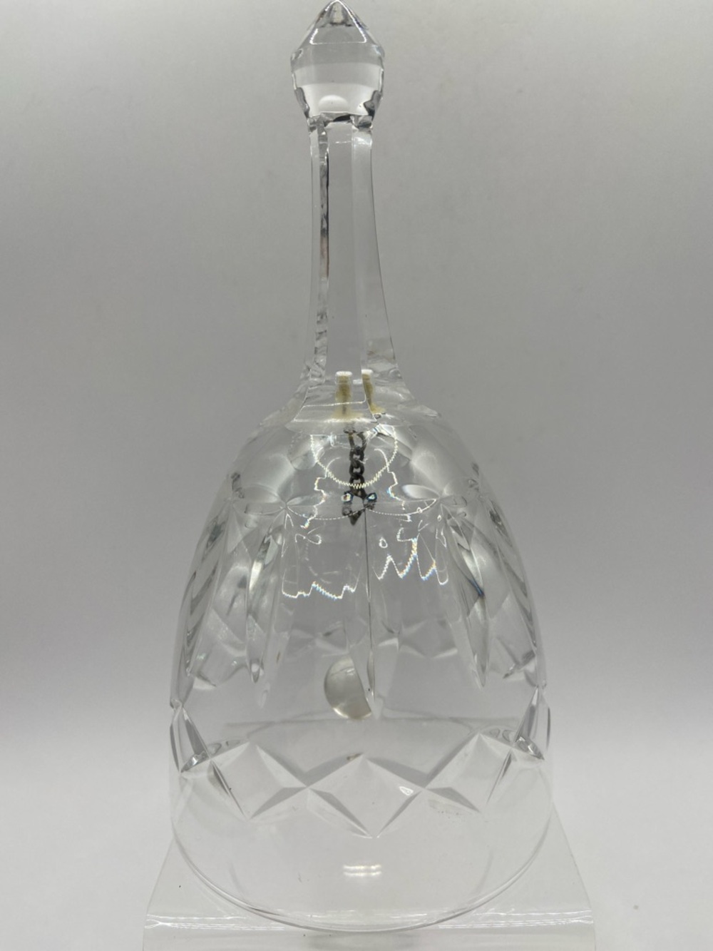 Vintage Atlantis Clear Full Lead Crystal Dinner Bell